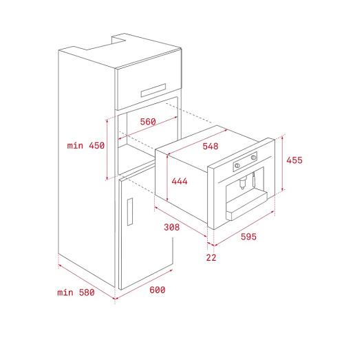 Встраиваемая кофемашина Teka CLC 835 MC WHITE