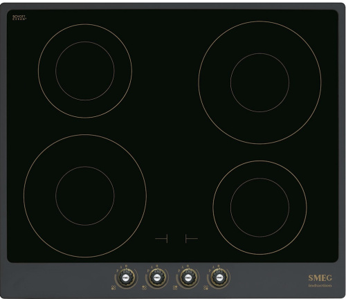 Индукционная варочная панель Smeg SI764AOM
