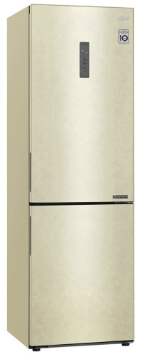Холодильник LG DoorCooling+ GA-B459CEWL, бежевый