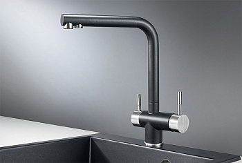 Смеситель для кухни Granula GR-2305, шварц