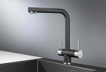 Смеситель для кухни Granula GR-2305, черный