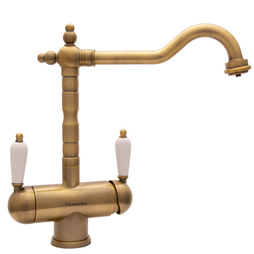 Кухонный смеситель PVD Florentina Ария Бронза