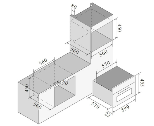 Духовой шкаф ILVE 645STCHSW/BK