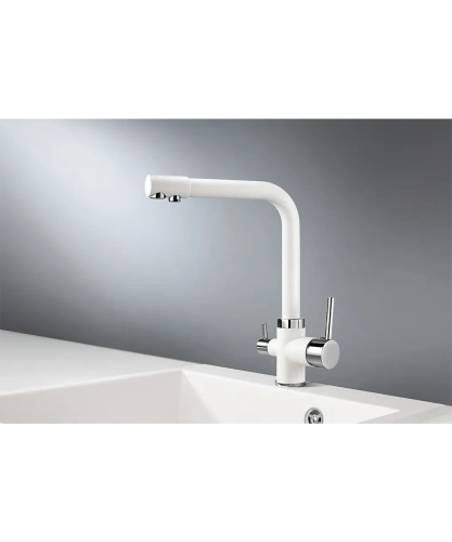 Кухонный смеситель Kuppersberg GEOS WHITE