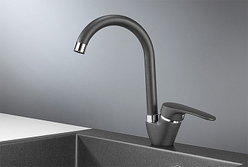 Смеситель для кухни Granula GR-1024, графит