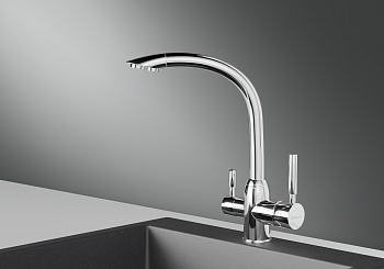 Смеситель для кухни Granula GR-2167, хром