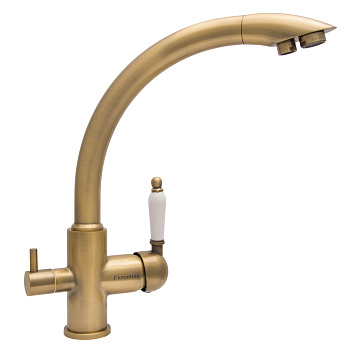 Кухонный смеситель PVD Florentina Шале бронза