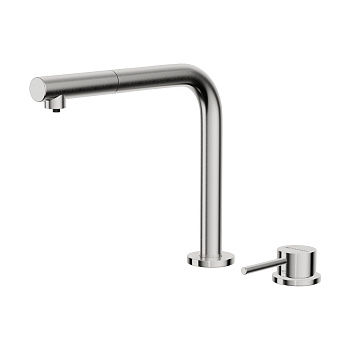 Смеситель Omoikiri Nara 2 Plus-S-BN латунь/нержавеющая сталь