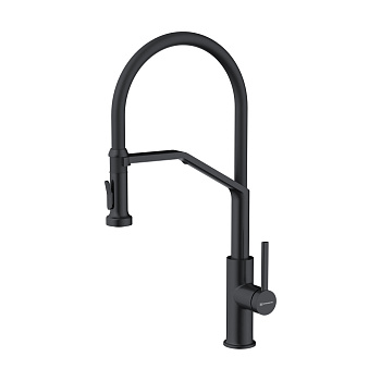 Смеситель Omoikiri Makkari 2 Plus-SB-GB-BL латунь/графит/черный