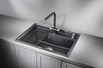Кухонная мойка Granula Kitchen Space KS-7301, чёрный
