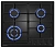 Газовая варочная панель MEFERI MGH604BK LIGHT