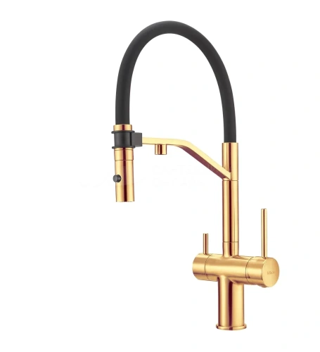 Смеситель для кухни Milacio Ultra 557 золото