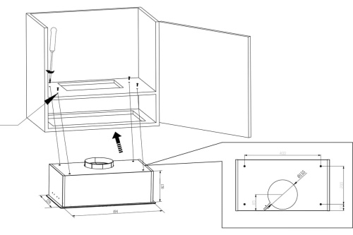 Вытяжка Monsher MASSY 60 Noir