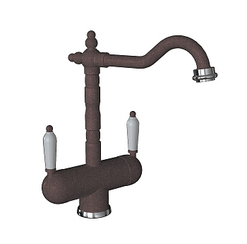 Кухонный смеситель Florentina Ария Коричневый