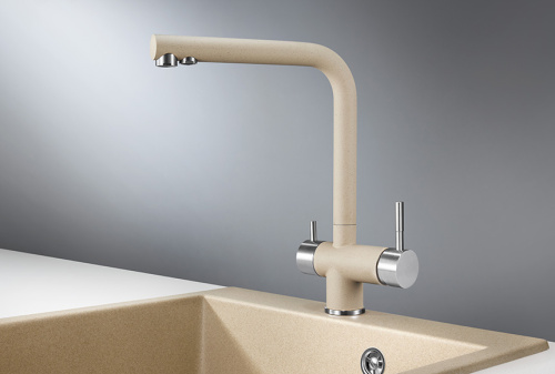 Смеситель для кухни Granula GR-2305, песок