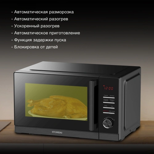 Микроволновая печь Hyundai HYM-D3012 черный