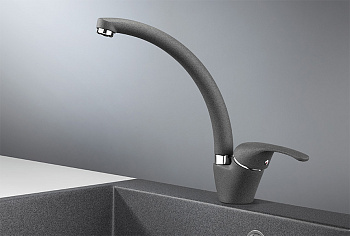 Смеситель для кухни Granula GR-2024, графит