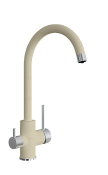 Кухонный смеситель Florentina Клио Бежевый (для чистой воды)