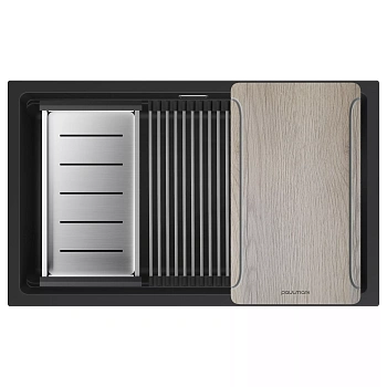 Мойка Paulmark LUMI-MULTI SINK 74 UNI, IT-GRANIT, LU-MULTI 74-AN антрацит
