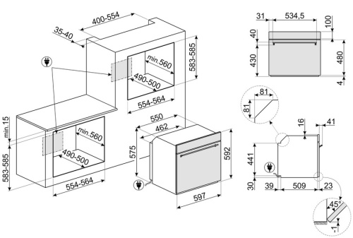 Духовой шкаф Smeg SF6381X