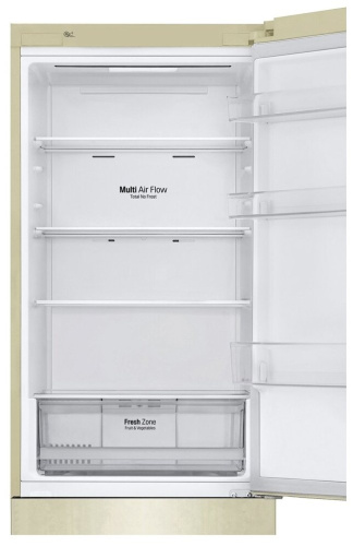 Холодильник LG DoorCooling+ GA-B459CEWL, бежевый