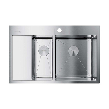 Мойка Omoikiri Akisame 78-2-R-IN нерж. сталь/нержавеющая сталь