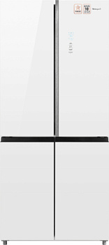 Холодильник Weissgauff WCD 590 NoFrost Inverter Premium EcoFresh White Glass