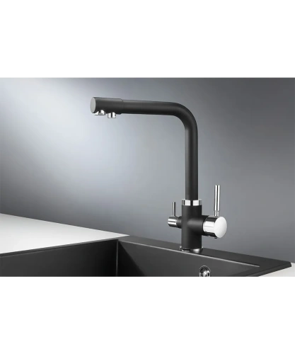 Кухонный смеситель Kuppersberg GEOS DEEP BLACK
