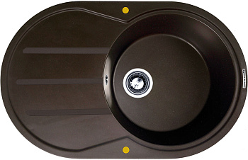 Кухонная мойка Zigmund & Shtain KREIS OV 770 D ШВЕЙЦ.ШОКОЛАД