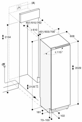 Встраиваемый холодильник Gaggenau RF461306