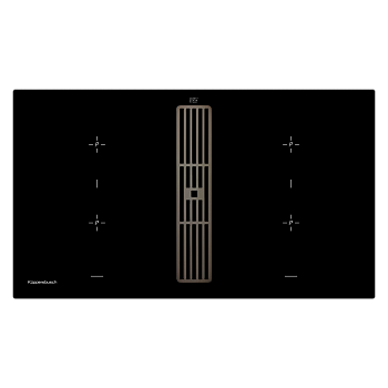 Индукционная варочная панель с вытяжкой Kuppersbusch KMI 9850.0 SR Black Chrome