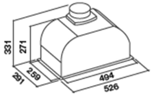 Вытяжка Falmec BUILT-IN 50 MAX WH