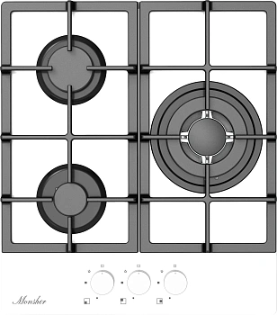 Газовая варочная панель Monsher MGG 43 Blanc