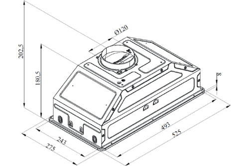 Вытяжка Monsher INHIT 60 Beige