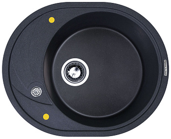 Кухонная мойка Zigmund & Shtain KREIS OV 575 ТЕМН.СКАЛА