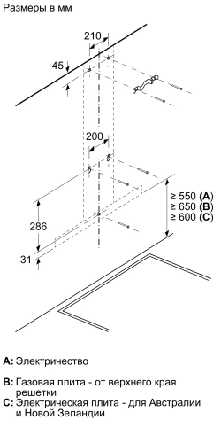 Вытяжка Bosch DWB64BC52