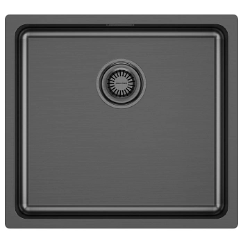 Мойка Paulmark VISTA 48, PM304844-GM, вороненая сталь