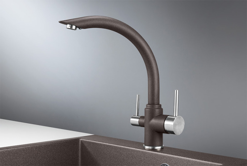 Смеситель для кухни Granula GR-2304, эспрессо