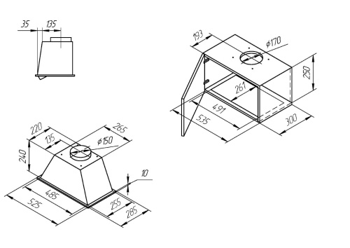 Вытяжка Kuppersberg INLINEA 52 White