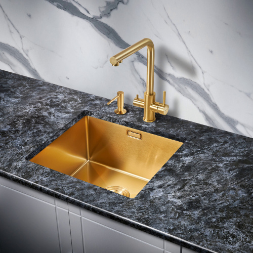 Мойка для кухни Milacio Denia 48 Steel золото