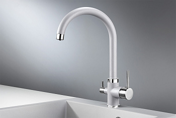 Смеситель для кухни Granula GR-2168, алюминиум