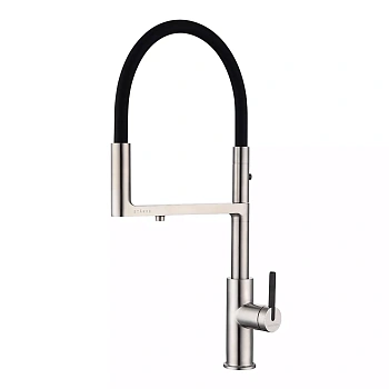 Смеситель для кухни Paulmark TORNADO, брашированная сталь, To213402-BS