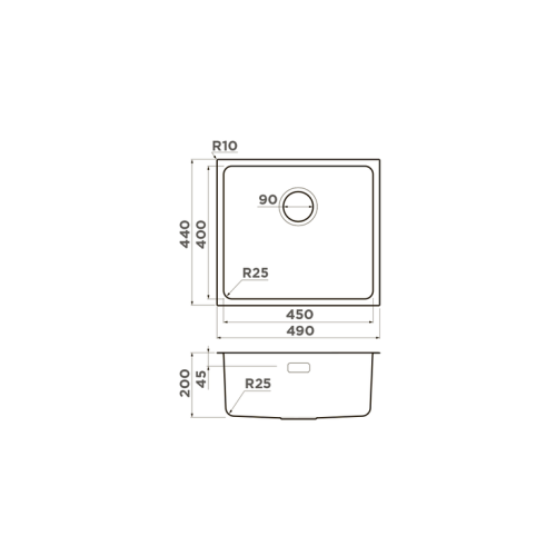 Кухонна мойка Omoikiri TADZAVA 49-U/I GM