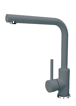 Кухонный смеситель Florentina Дельта Серый шёлк