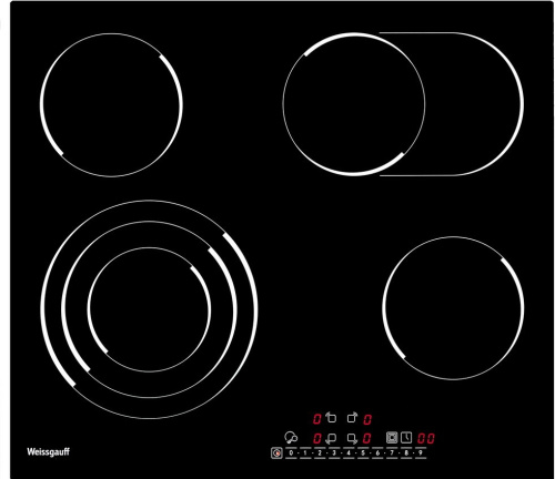 Стеклокерамическая панель Weissgauff HVF 643 BS