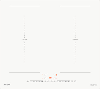 Стеклокерамическая панель Weissgauff HI 642 WSCM