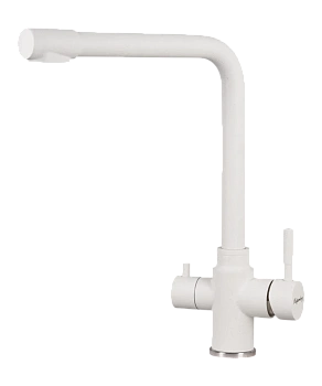 Кухонный смеситель Kuppersberg Geo KG2385CR WHITE ALABAS